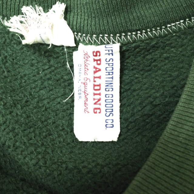 HAUFF SPORTING GOODS CO. アメリカ製 50s SPALDING SCC Vガゼットカレッジスウェット L グリーン ヴィンテージ MADE IN USA g15466 |  | 02