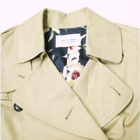 beautiful people x UNITED ARROWS ビューティフルピープル アローズ 別注 コットンツイルトレンチコート 1351103402 140 ベージュ g15491 |  | 04