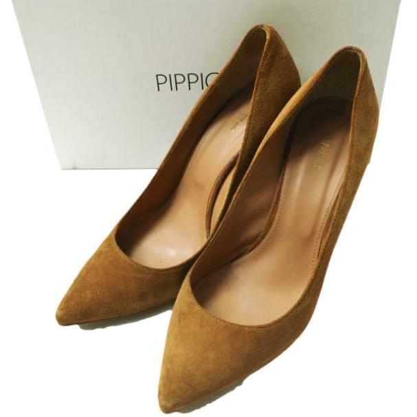 PIPPICHIC ピッピシック Pointed toe 8.5cm heel pumps ポインテッドトゥスエードヒールパンプス PP15-PPP11 37(24cm) CARAMEL g15500 | 