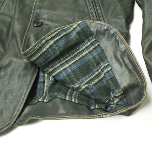 RRL ダブルアールエル INDIGO LEATHER CAR COAT インディゴ RRL ダブルアールエル INDIGO LEATHER CAR COAT インディゴ