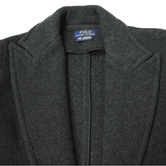 POLO RALPH LAUREN ポロ・ラルフローレン ウールブレンド ラップコート 211769927002 XXS チャコールグレー アウター g15506 |  | 04