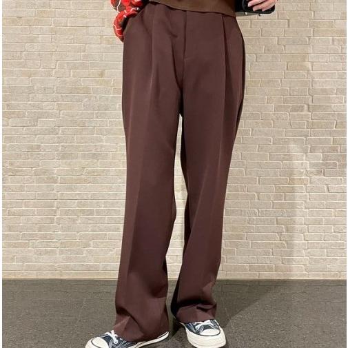 Ray BEAMS レイビームス 22AW 1タックカラーパンツ 61-23-0060-513 0 ブラウン ボトムス g15544 |  | 02