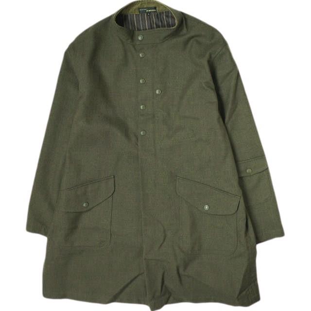 MOJITO モヒート 日本製 NORMANDY SMOCK ノルマンディスモック 2085-2501 L OLIVE スタンドカラー プルオーバー アウター MOJITO モヒート 日本製 NORMANDY SMOCK ノルマンディスモック 2085
