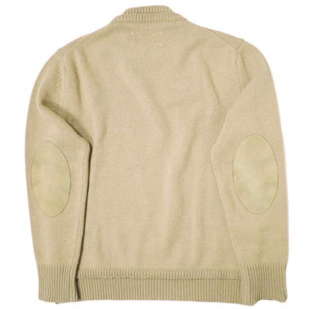 MAISON MARGIELA 4 14 メゾンマルジェラ 22AW Elbow Patch Sweater 5G エルボーパッチクルーネックニット SI1GP0001 S18064 S BEIGE g15625 |  | 01