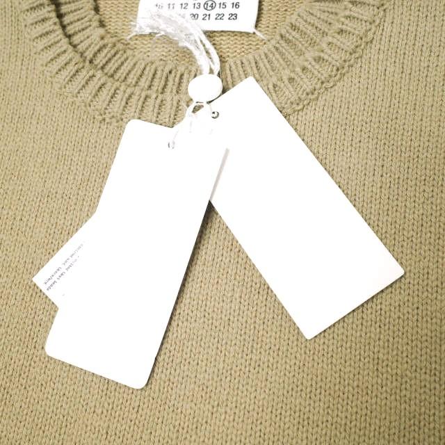 MAISON MARGIELA 4 14 メゾンマルジェラ 22AW Elbow Patch Sweater 5G エルボーパッチクルーネックニット SI1GP0001 S18064 S BEIGE g15625 |  | 03