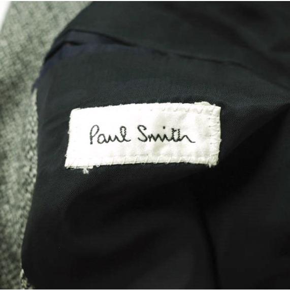 Paul Smith ポールスミス 日本製 ウールカシミヤ1Bジャケット 36 グレー テーラード  比翼フロント アウター g15648 |  | 07