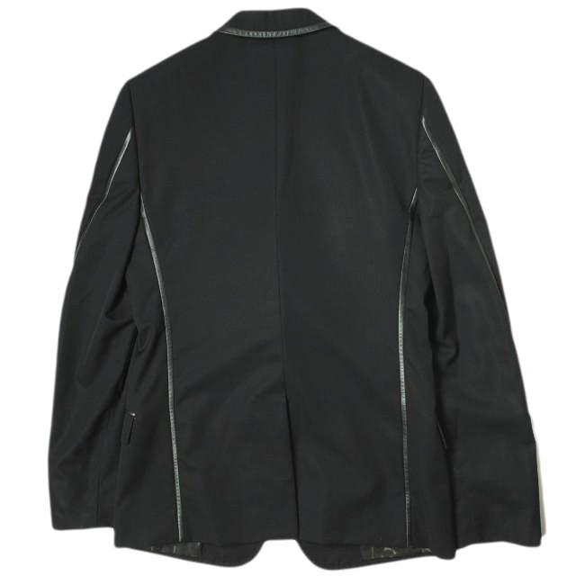 DOLCE＆GABBANA ドルチェアンドガッバーナ イタリア製 MARTINI レザーパイピングジャケット G2445T 46 ブラック 2B テーラード g15650 |  | 01