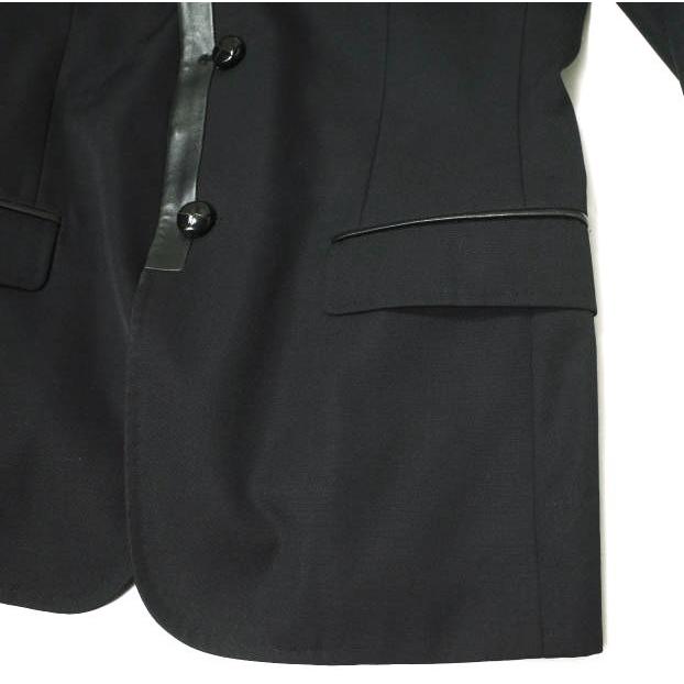 DOLCE＆GABBANA ドルチェアンドガッバーナ イタリア製 MARTINI レザーパイピングジャケット G2445T 46 ブラック 2B テーラード g15650 |  | 03