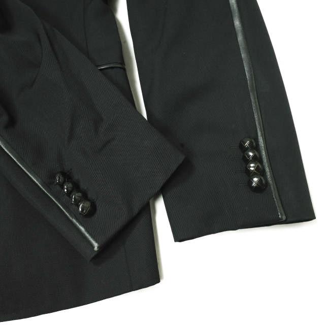 DOLCE＆GABBANA ドルチェアンドガッバーナ イタリア製 MARTINI レザーパイピングジャケット G2445T 46 ブラック 2B テーラード g15650 |  | 04