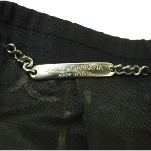 DOLCE＆GABBANA ドルチェアンドガッバーナ イタリア製 MARTINI レザーパイピングジャケット G2445T 46 ブラック 2B テーラード g15650 |  | 06