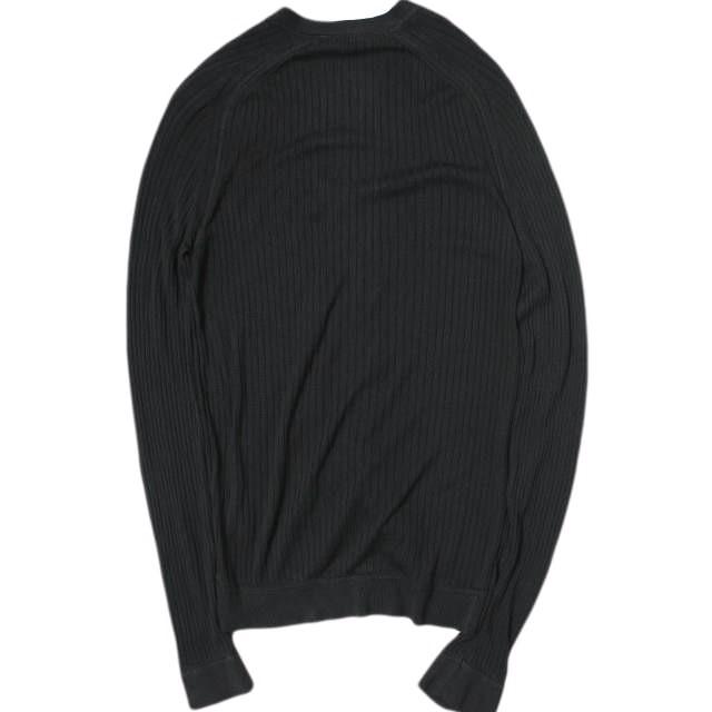 GUCCI グッチ イタリア製 リブ編みシルクVネックカーディガン 236290 Z6396 M ブラック ハイゲージ ニット トップス g15654 |  | 01