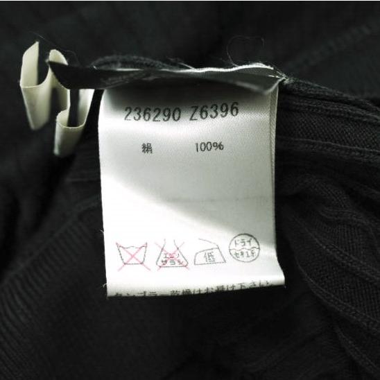 GUCCI グッチ イタリア製 リブ編みシルクVネックカーディガン 236290 Z6396 M ブラック ハイゲージ ニット トップス g15654 |  | 06