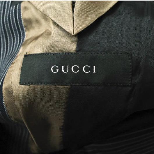 GUCCI グッチ コットンウールストライプ2Bジャケット 18V5F0 46R NAVY テーラード アウター g15655 |  | 06