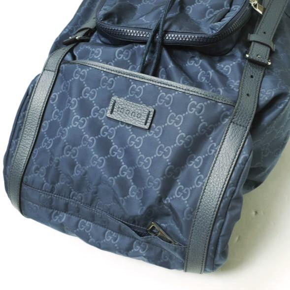 GUCCI グッチ イタリア製 GGナイロン バックパック 387071 498879 ネイビー リュックサック デイパック カバン g15661 |  | 03