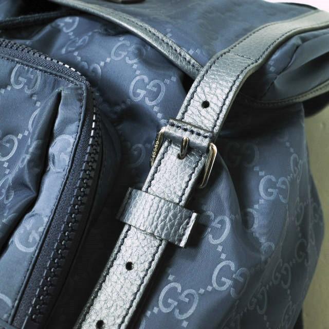 GUCCI グッチ イタリア製 GGナイロン バックパック 387071 498879 ネイビー リュックサック デイパック カバン g15661 |  | 07