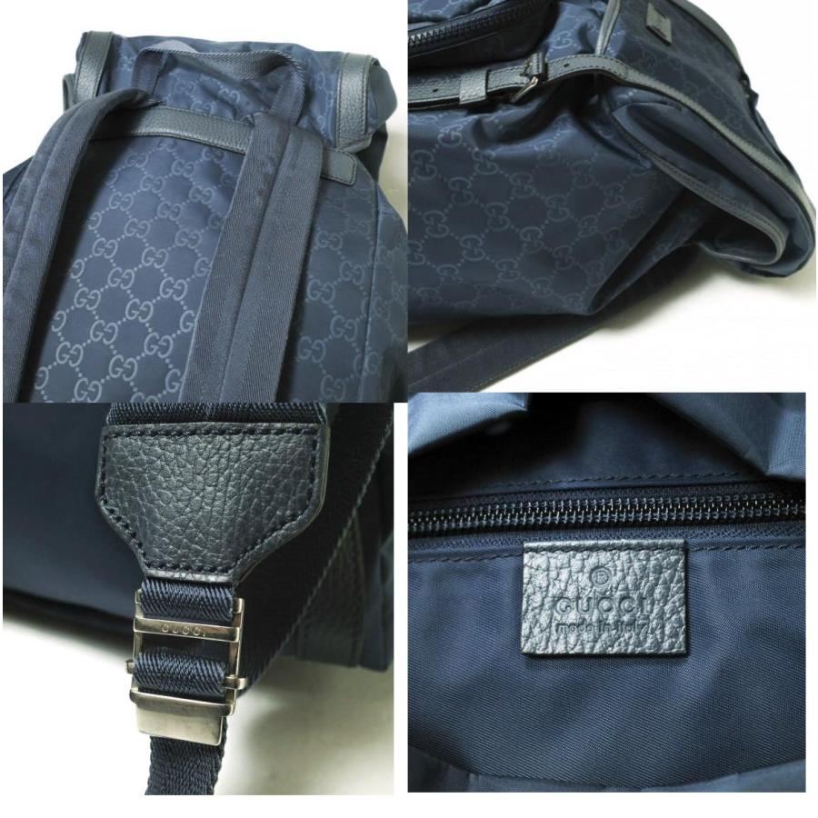 GUCCI グッチ イタリア製 GGナイロン バックパック 387071 498879 ネイビー リュックサック デイパック カバン g15661 |  | 09