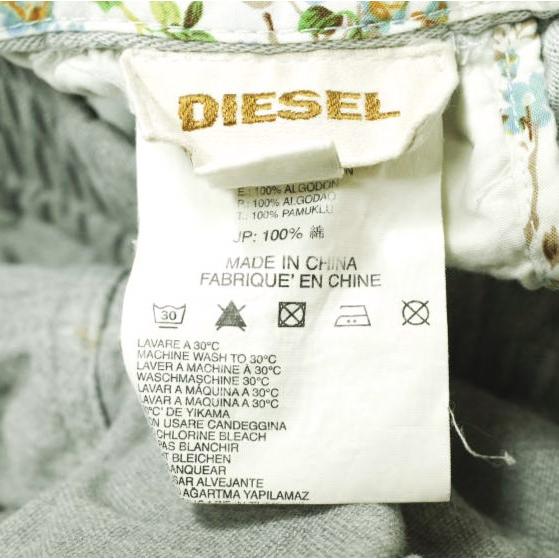 DIESEL ディーゼル サイドラインクロップドパンツ 30 ライトグレー イージー ボトムス g15672 |  | 02