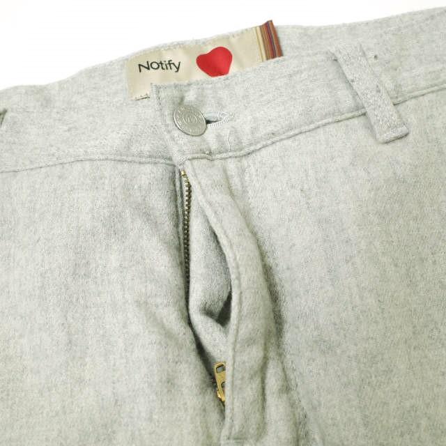 NOTIFY ノティファイ 日本製 Ginko 5ポケットウールクロップドパンツ 32 ライトグレー ボトムス g15691 |  | 04
