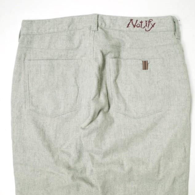 NOTIFY ノティファイ 日本製 Ginko 5ポケットウールクロップドパンツ 32 ライトグレー ボトムス g15691 |  | 05