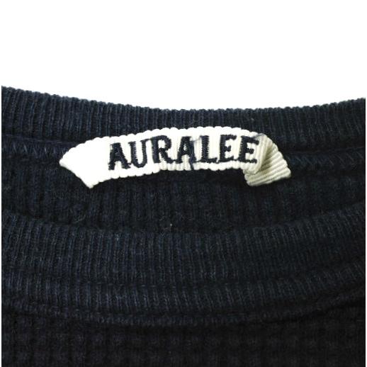 AURALEE オーラリー 日本製 INDIGO WAFFLE P/O インディゴ染めワッフルプルオーバー A5AP02IW 1 ネイビー 長袖 サーマル カットソー g15765 |  | 02