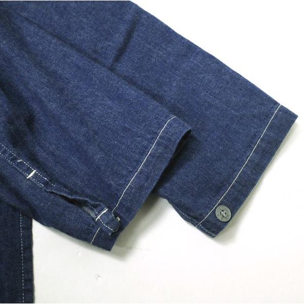 orslow x BEAMS BOY オアスロウ ビームスボーイ 別注 日本製 パッチワークシャツワンピース ONE SIZE インディゴ デニム マキシ g15768 |  | 05