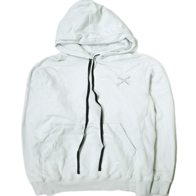 UNRAVEL PROJECT アンレーベルプロジェクト 19AW CROSSBONE HOODIE スウェットプルオーバーパーカー L ライトブルー BEN TAVERNITI g15787 | 