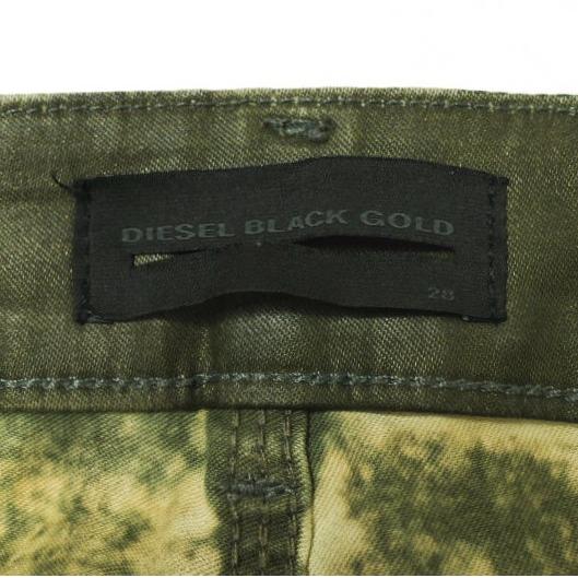 DIESEL BLACK GOLD ディーゼルブラックゴールド イタリア製 TYPE-241 コーティング加工スキニーパンツ 28 OLIVE ボタンフライ g15804 |  | 02