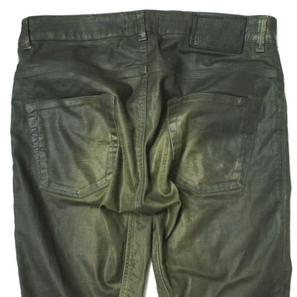 DIESEL BLACK GOLD ディーゼルブラックゴールド イタリア製 TYPE-241 コーティング加工スキニーパンツ 28 OLIVE ボタンフライ g15804 |  | 07