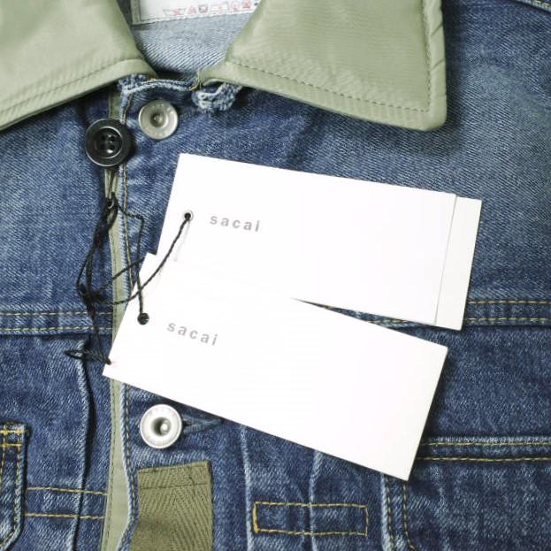 新品 sacai サカイ 23SS Denim x Nylon Twill Blouson デニム 新品 sacai サカイ 23SS Denim x Nylon Twill Blouson デニム