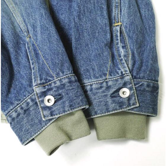 新品 sacai サカイ 23SS Denim x Nylon Twill Blouson デニム 新品 sacai サカイ 23SS Denim x Nylon Twill Blouson デニム