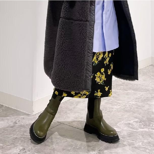 3.1 Phillip Lim スリーワン フィリップリム Kate Lug Sole Combat Boot サイドゴア コンバットブーツ SSF1-T748SEN 36(23cm) DK OLIVE |  | 04