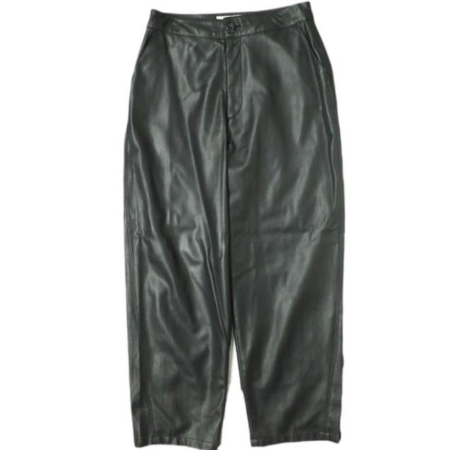 Ray BEAMS レイビームス 20AW フェイクレザーパンツ 63-23-0366-111 1 BLACK ボトムス g15837 | 