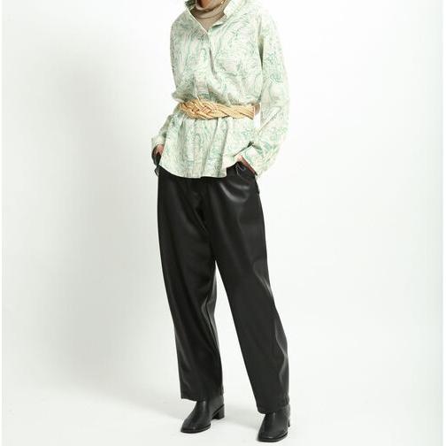 Ray BEAMS レイビームス 20AW フェイクレザーパンツ 63-23-0366-111 1 BLACK ボトムス g15837 |  | 02