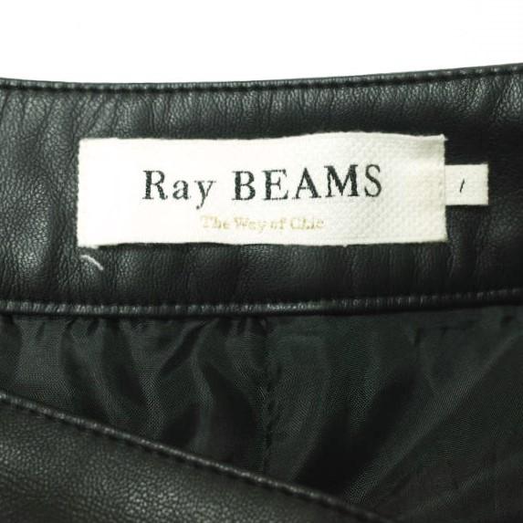 Ray BEAMS レイビームス 20AW フェイクレザーパンツ 63-23-0366-111 1 BLACK ボトムス g15837 |  | 07