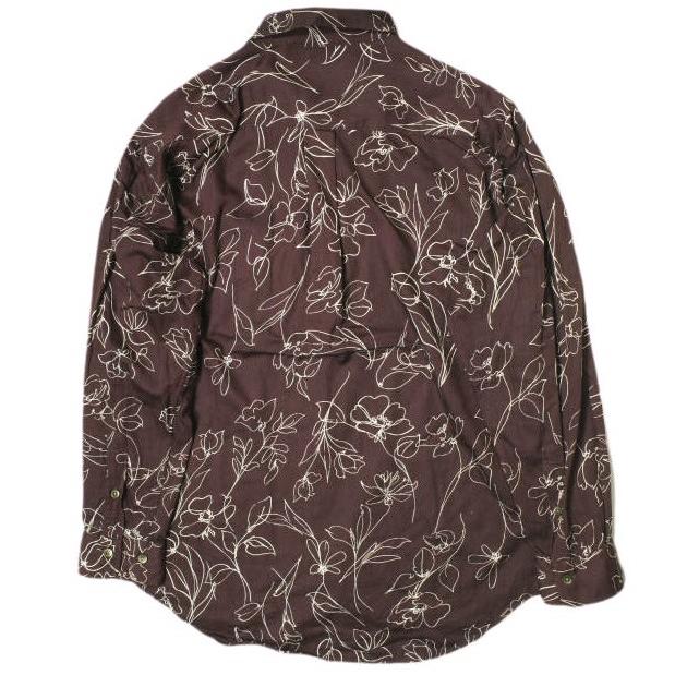 International Gallery BEAMS IG ビームス 22SS 日本製 レーヨンサテン レギュラーカラーシャツ 23-11-2127-262 S ブラウン 長袖 g15851 |  | 01