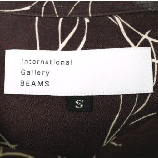 International Gallery BEAMS IG ビームス 22SS 日本製 レーヨンサテン レギュラーカラーシャツ 23-11-2127-262 S ブラウン 長袖 g15851 |  | 03