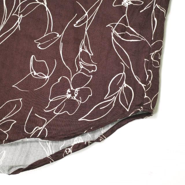 International Gallery BEAMS IG ビームス 22SS 日本製 レーヨンサテン レギュラーカラーシャツ 23-11-2127-262 S ブラウン 長袖 g15851 |  | 05