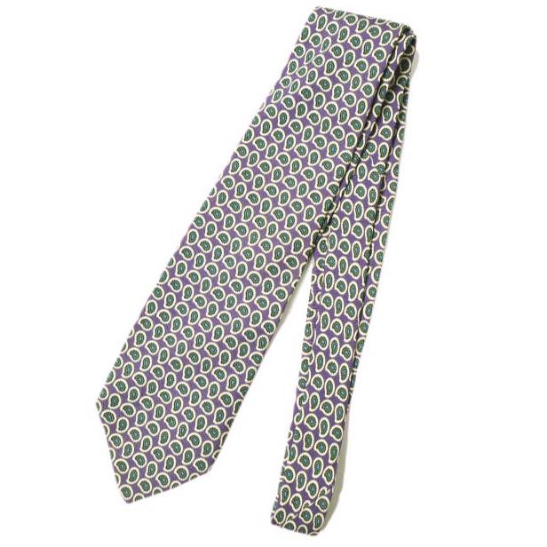 Polo by Ralph Lauren ポロバイラルフローレン アメリカ製 ペイズリーシルクネクタイ パープル MADE IN USA g15877 |  | 01