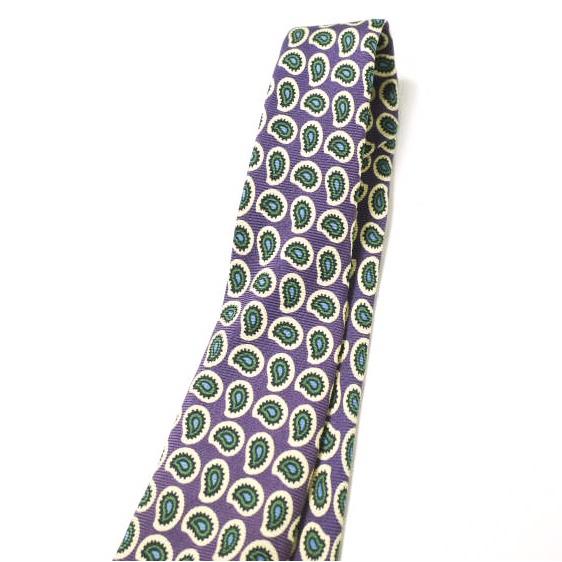 Polo by Ralph Lauren ポロバイラルフローレン アメリカ製 ペイズリーシルクネクタイ パープル MADE IN USA g15877 |  | 03