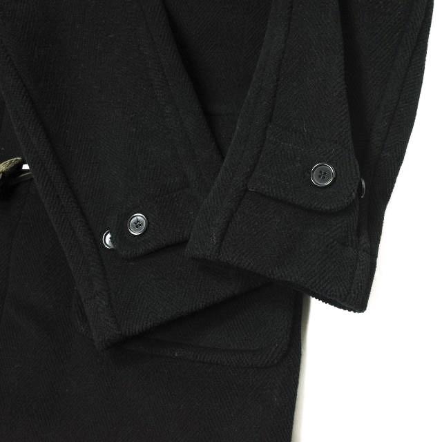 INVERTERE インバーティア NEWTON ABBOT LONG LENGTH DUFFLE COAT ヘリンボーンウール ダッフルコート 38 ブラック JOSHUA ELLIS g15899 |  | 06
