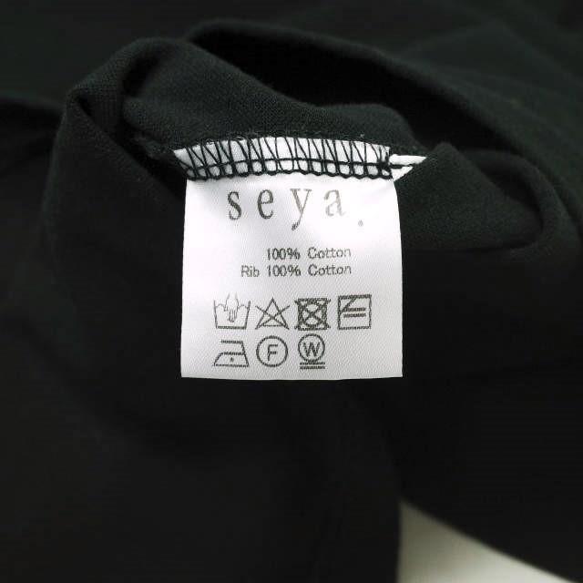 seya. セヤ 日本製 ESSENTIAL T-SHIRT GIZA JERSEY ギザコットンジャージー クルーネックTシャツ L ブラック 半袖 トップス g15926 |  | 06