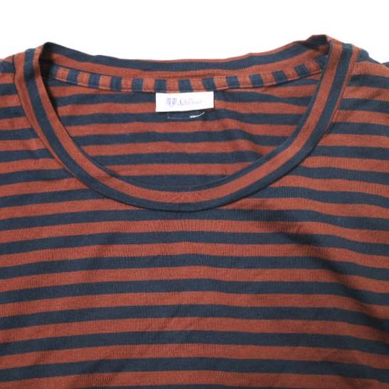 Schiesser シーサー ボーダークルーネックロングスリーブカットソー 6/L ブラウン/ネイビー 長袖 Tシャツ トップス g15955 |  | 03