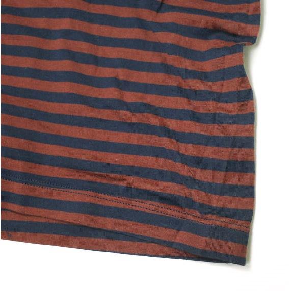 Schiesser シーサー ボーダークルーネックロングスリーブカットソー 6/L ブラウン/ネイビー 長袖 Tシャツ トップス g15955 |  | 05