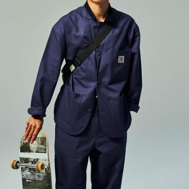 carhartt WIP x KUNICHI NOMURA カーハート 野村訓市 WIP BLAZER ＆ CHINO PANT ブレザー ＆ チノパンツ XL ネイビー セットアップ TRIPSTER |  | 05