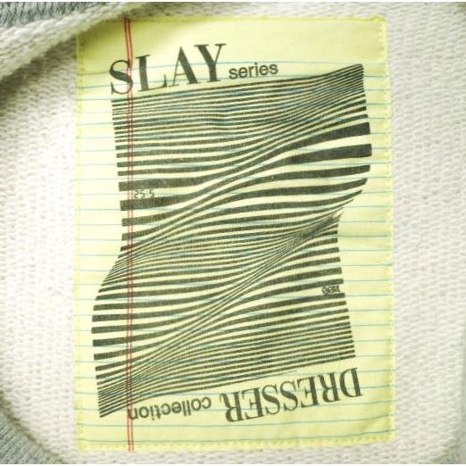 SSZ BEAMS ダメージ加工 ライトグレー トレーナー アウトレット ショップ 通販ファッション - SSZ BEAMS ダメージ加工