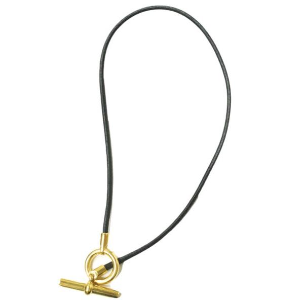 HERMES エルメス マキシ グレナン レザーダブルブレスレット BLACK/GOLD 2連 アクセサリー g16061 |  | 02