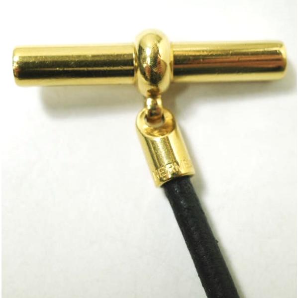 HERMES エルメス マキシ グレナン レザーダブルブレスレット BLACK/GOLD 2連 アクセサリー g16061 |  | 05