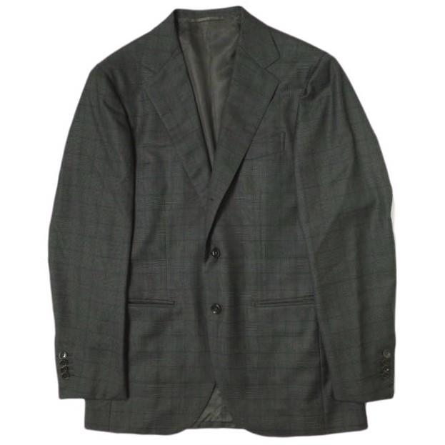 BEAMS F ビームスエフ グレンチェックスーツ 21-17-1201-264 46/8R ブラック/ブラウン セットアップ 3Bジャケット 1プリーツスラックス |  | 01