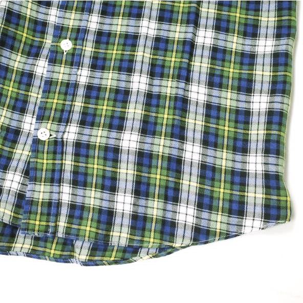 giannetto ジャンネット イタリア製 SLIM FIT チェックワイドカラーシャツ S GREEN 長袖 ホリゾンタルカラー トップス g16070 |  | 05