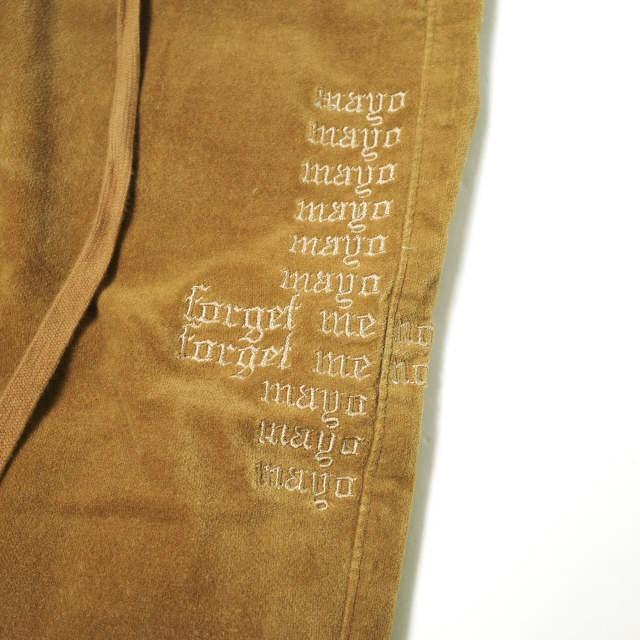 MAYO メイヨー 23AW Forget me not LOUNGE PANTS ラウンジパンツ 21MY-PT53 M Brown イージー 裾ジップ ボトムス g16091 |  | 04